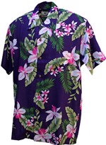 60´s Hawaii Skjorte - Cayo Purple - Hawaiian Shirt